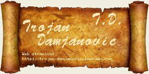 Trojan Damjanović vizit kartica